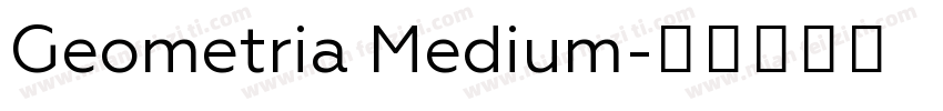 Geometria Medium字体转换